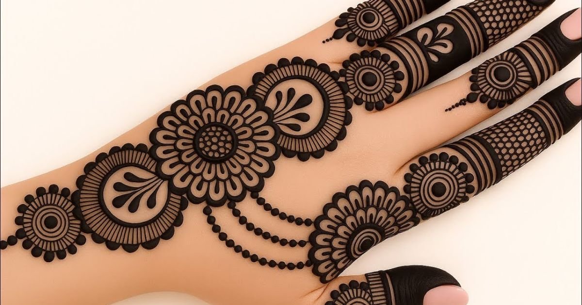 modern cute mehndi design