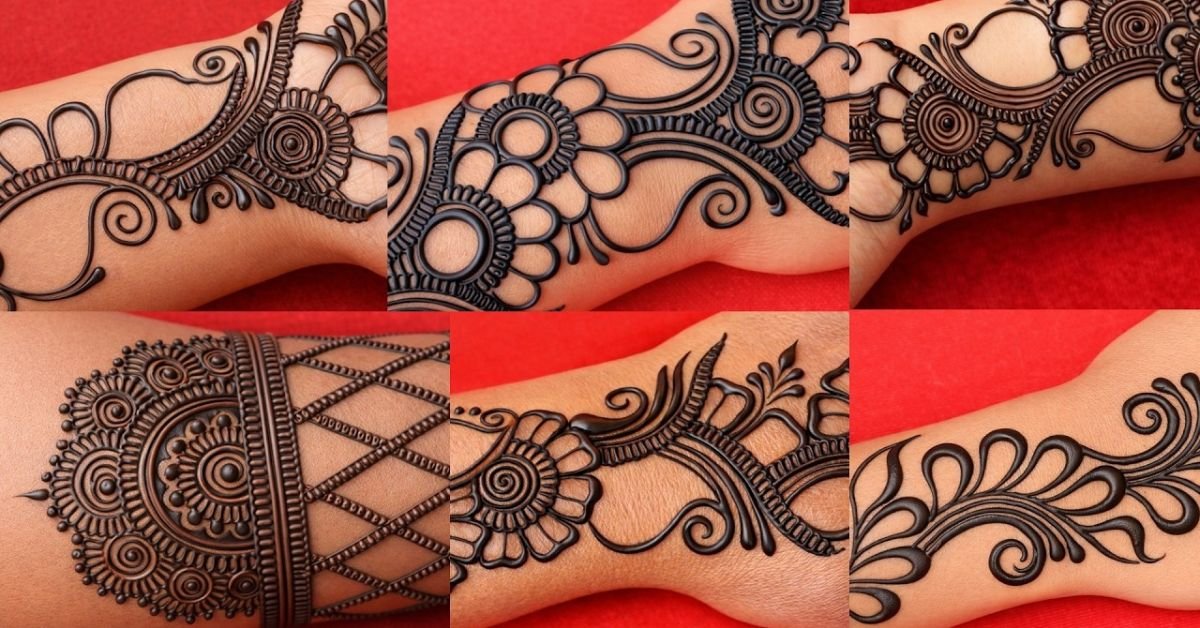stylish mehandi design