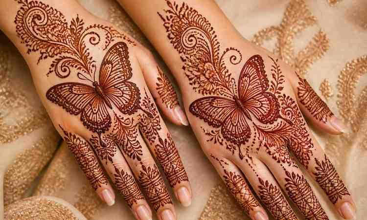 Butterfly Mehndi Design