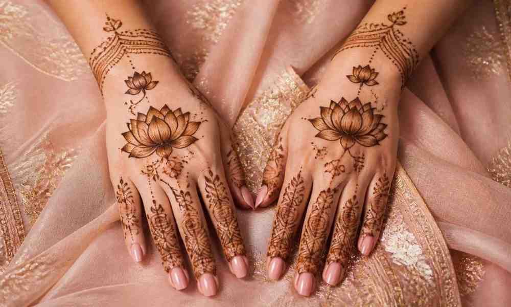 Lotus Mehndi Design