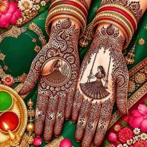 Teej Mehndi Design 