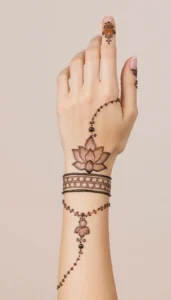 lotus mehndi design (10)
