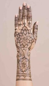 lotus mehndi design (11)