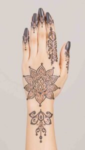 lotus mehndi design (16)