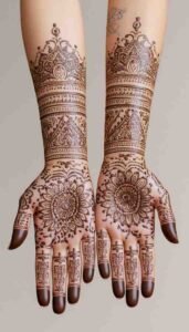 lotus mehndi design (2)
