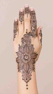 lotus mehndi design (21)