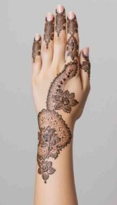 lotus mehndi design (24)