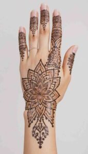 lotus mehndi design (25)