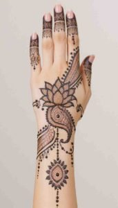 lotus mehndi design (28)
