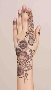 lotus mehndi design (29)