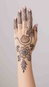 lotus mehndi design (31)
