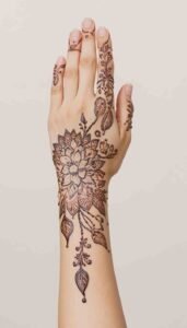 lotus mehndi design (32)