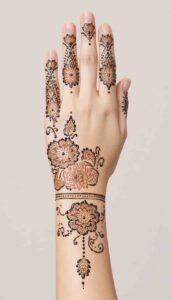 lotus mehndi design (33)
