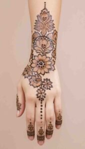 lotus mehndi design (37)
