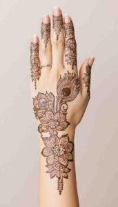 lotus mehndi design (40)