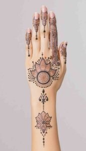 lotus mehndi design (42)
