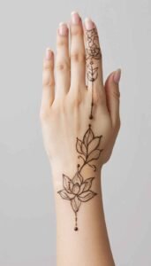 lotus mehndi design (43)