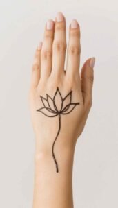 lotus mehndi design (46)