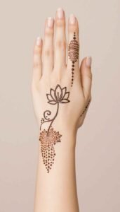 lotus mehndi design (47)