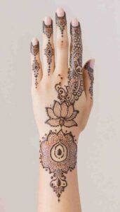 lotus mehndi design (51)