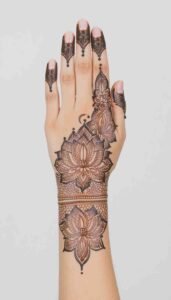 lotus mehndi design (56)