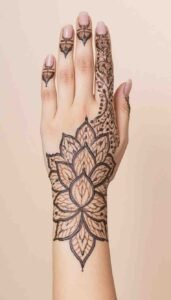 lotus mehndi design (60)