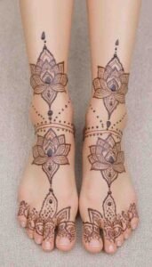 lotus mehndi design (68)