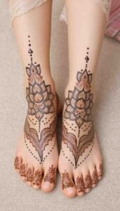 lotus mehndi design (69)