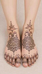 lotus mehndi design (70)
