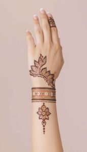 lotus mehndi design (73)