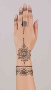lotus mehndi design (81)