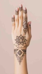lotus mehndi design (84)