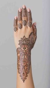 lotus mehndi design (85)
