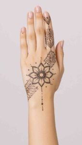 lotus mehndi design (88)