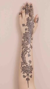 lotus mehndi design (9)