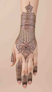 lotus mehndi design (90)