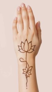 lotus mehndi design (93)