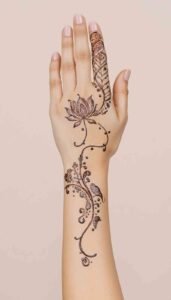 lotus mehndi design (96)