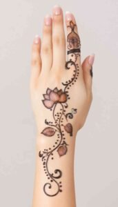 lotus mehndi design (97)
