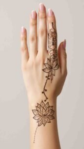 lotus mehndi design (98)