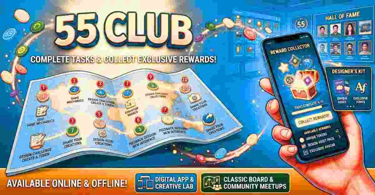 55 Club interactive tasks collect rewards (1)